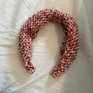 JCrew Pink Tweed Headband